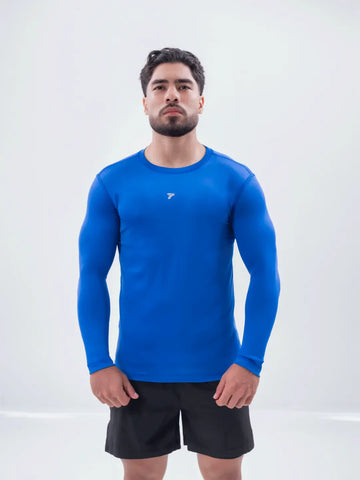 Buzo de Compresión Deportivo Hombre - Azul Rey