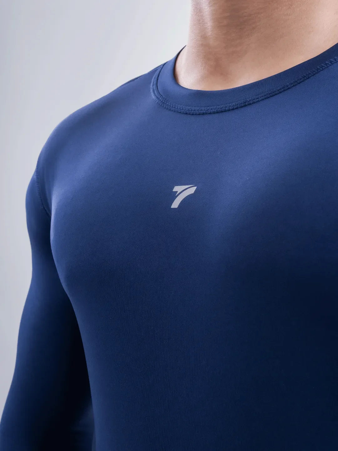 Buzo de Compresión Deportivo Hombre - Azul Turquí