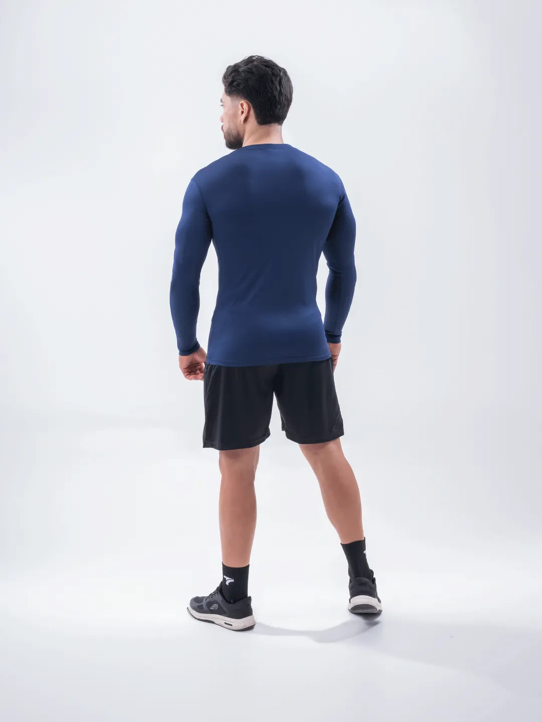 Buzo de Compresión Deportivo Hombre - Azul Turquí