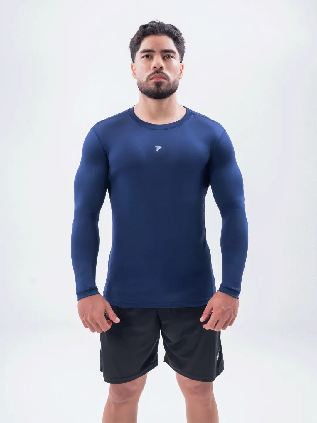 Buzo de Compresión Deportivo Hombre - Azul Turquí