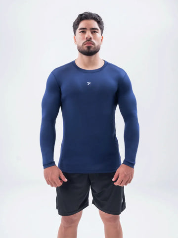 Buzo de Compresión Deportivo Hombre - Azul Turquí