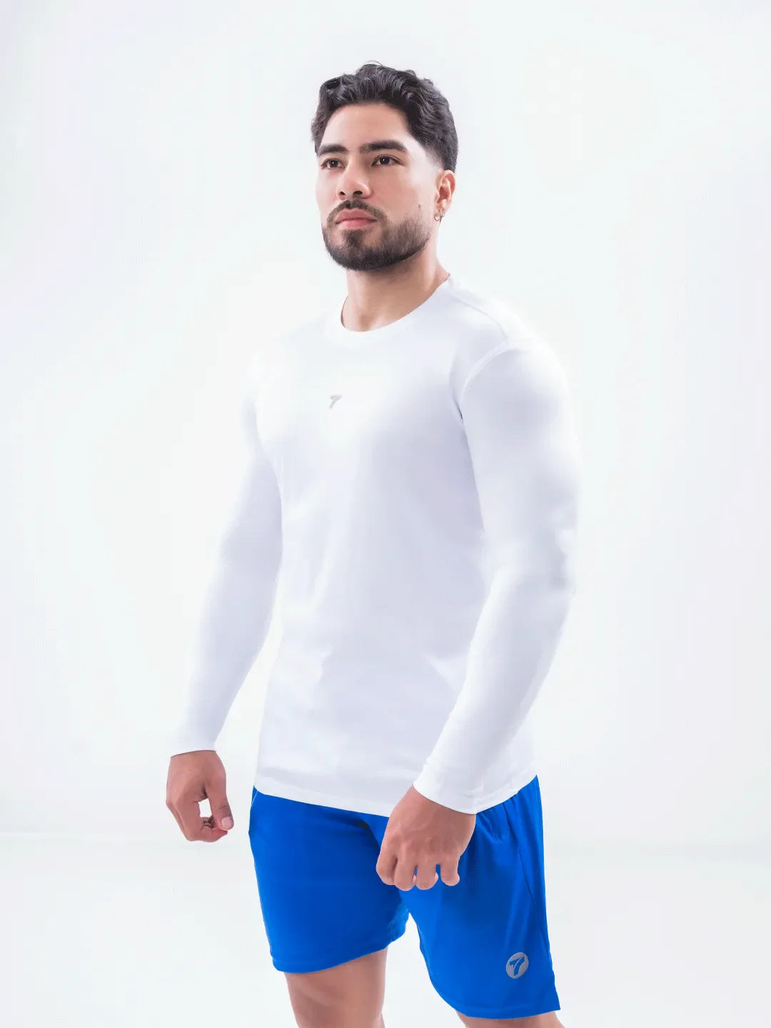 Buzo Compresión Blanco Hombre Superlicra - Frente General 2