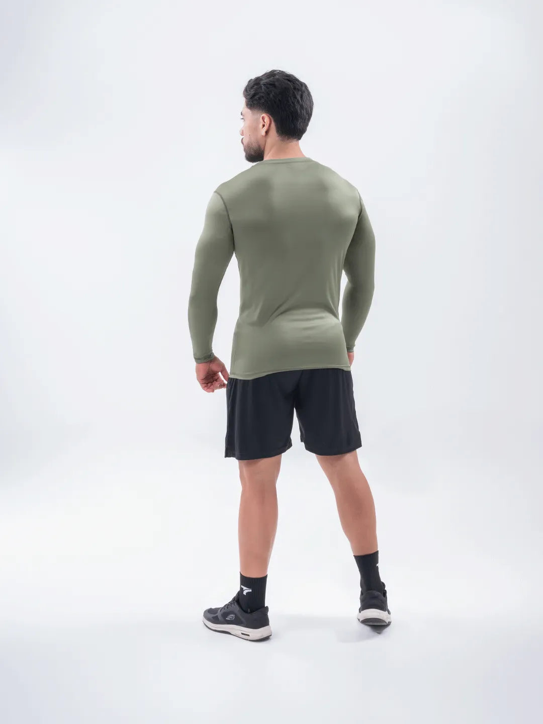 Buzo de Compresión Deportivo Hombre - Verde Militar
