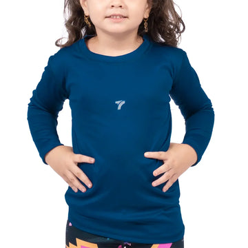 Buzo de compresión azul petróleo para niños - Ropa deportiva Tenfit