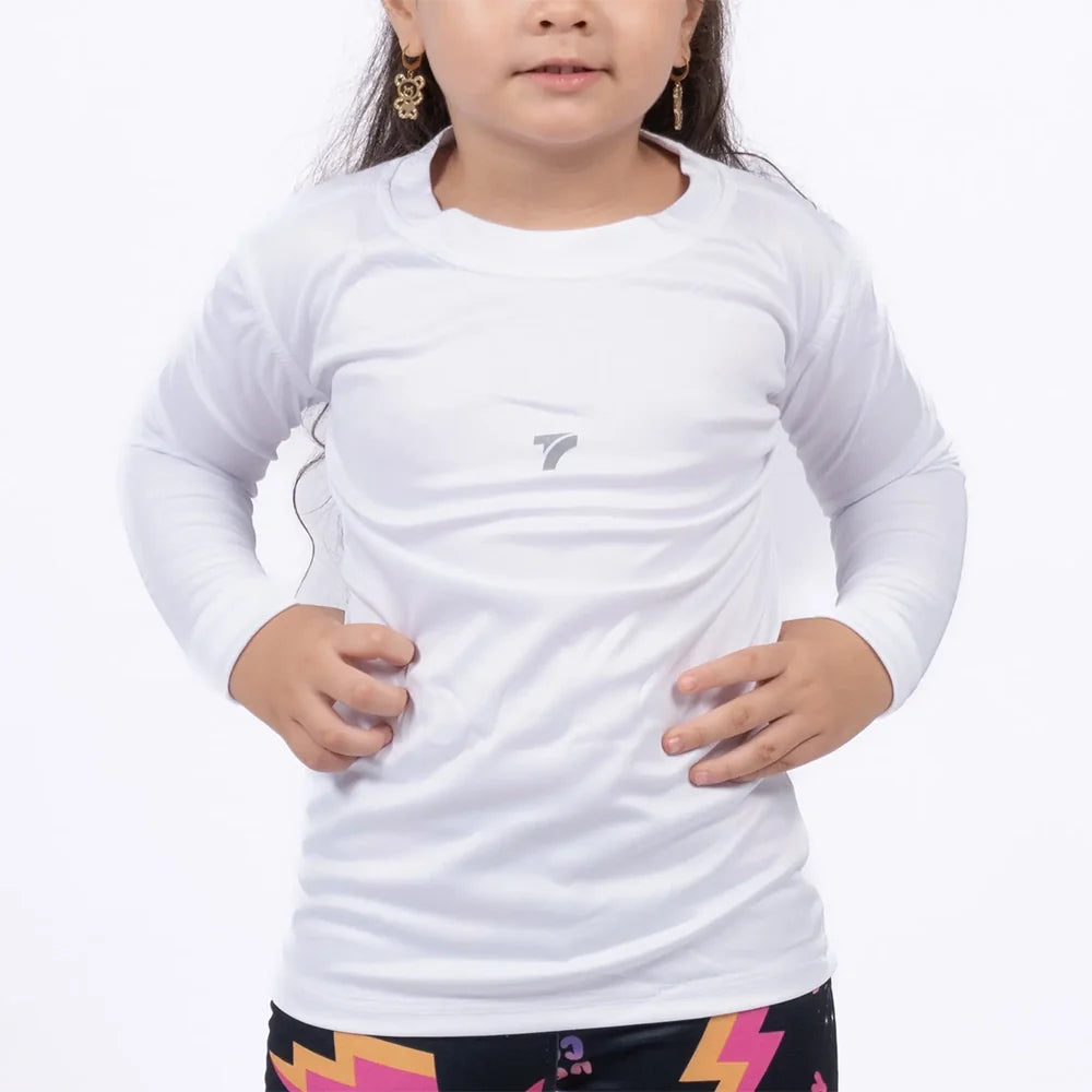 Buzo de compresión blanco para niños - Ropa deportiva Tenfit