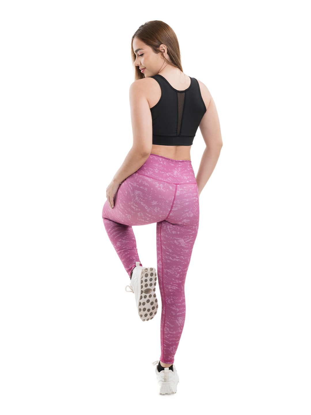 Licra deportiva rosa claro para yoga - TENFIT Colombia