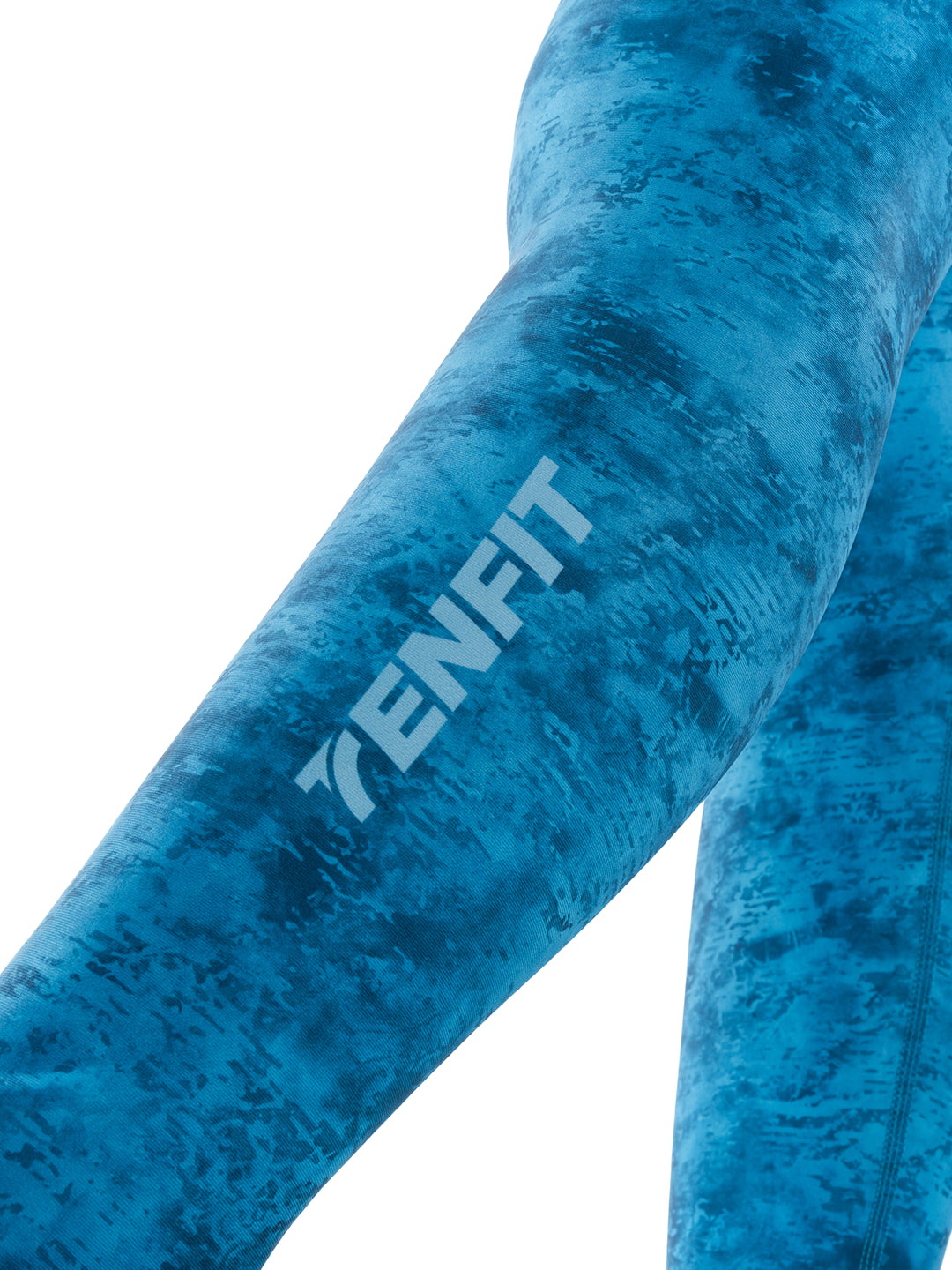 Legging deportivo sublimado azul petróleo - detalle TENFIT