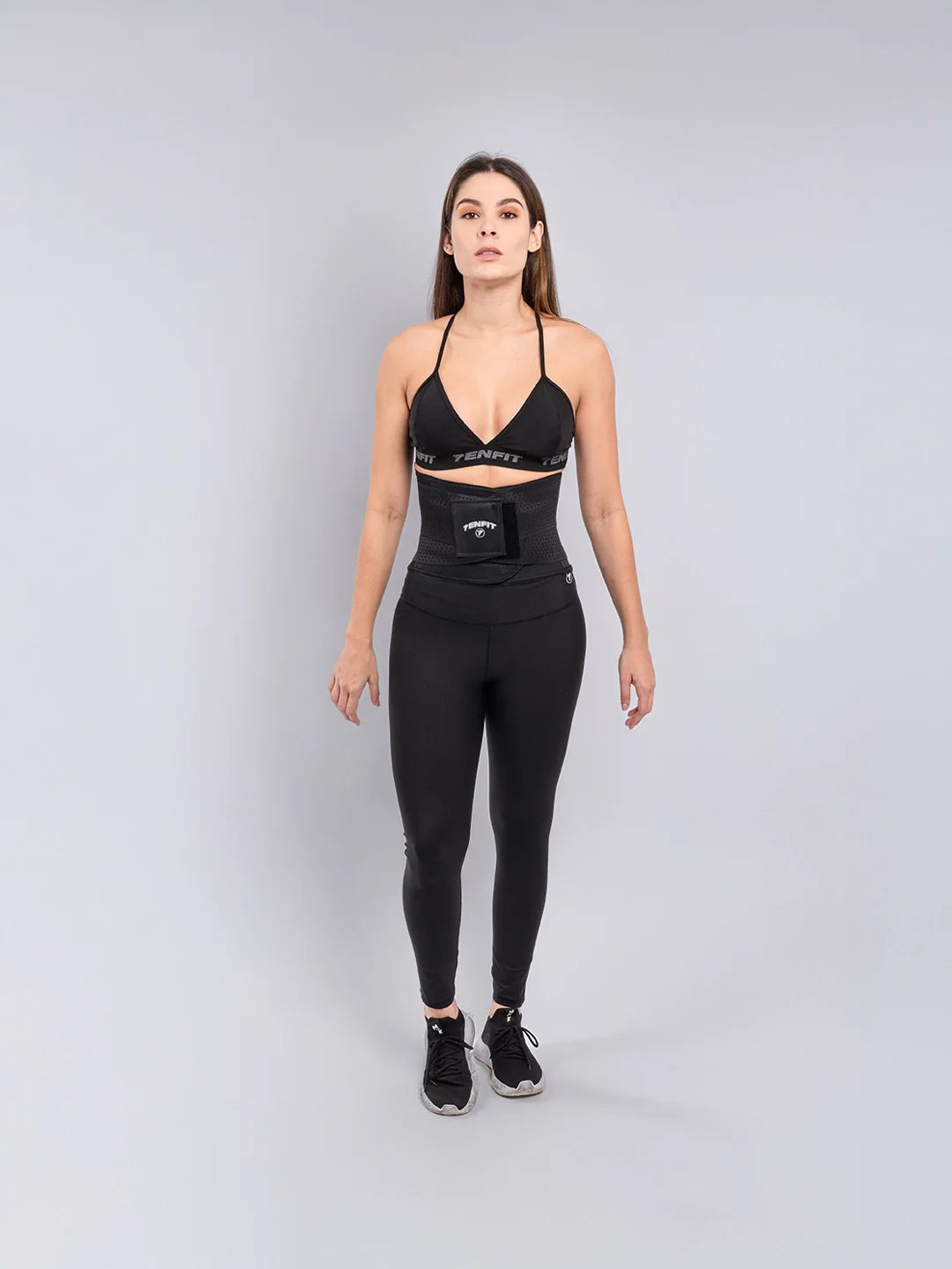 Cinturilla negra para entrenamiento funcional mujer — TENFIT