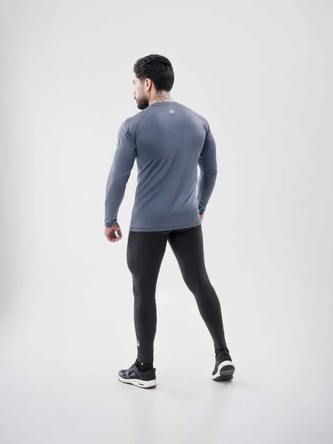 Licra Larga Deportiva de Hombre Unicolor Suplex - Negro