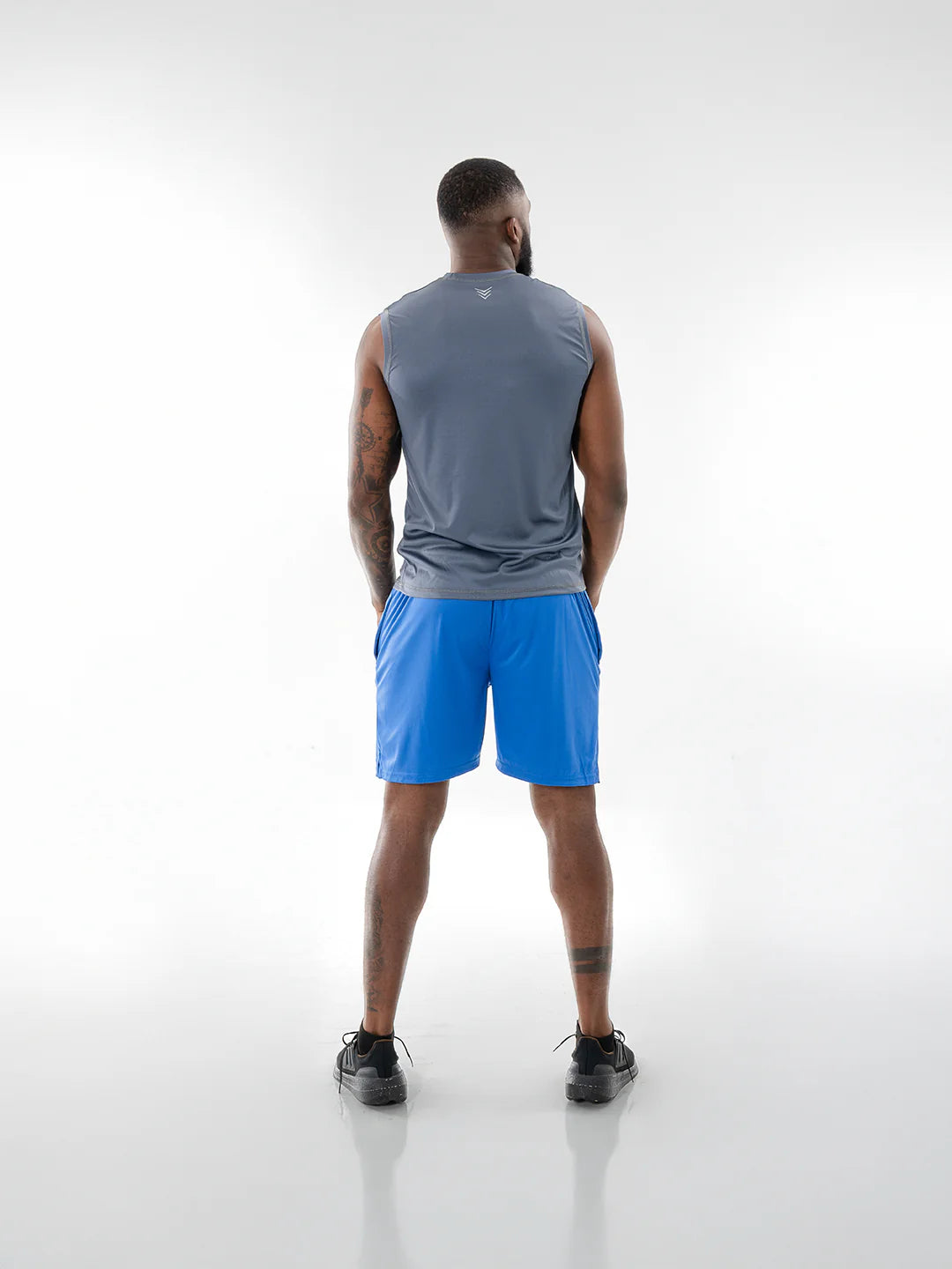Pantaloneta Deportiva de Hombre en Microfibra – Azul Turquí