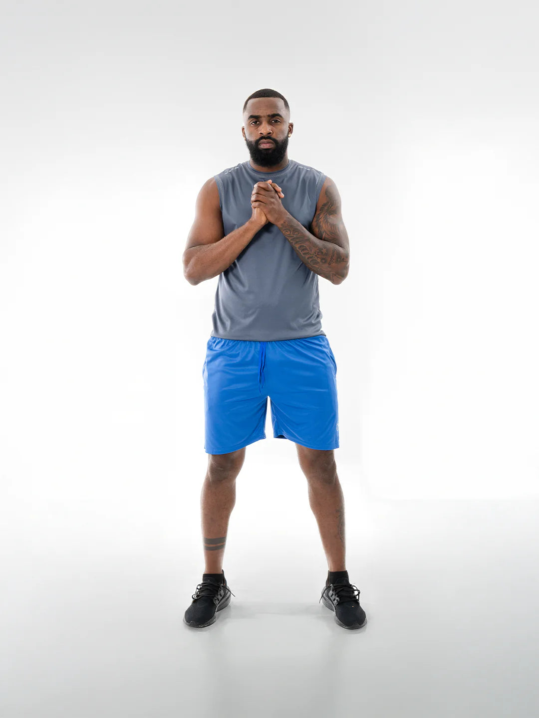 Pantaloneta Deportiva de Hombre en Microfibra – Azul Turquí