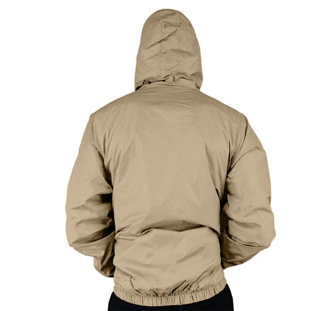 Chaqueta Rompevientos Sparta Caqui Hombre TENFIT — Vista frontal