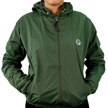 Chaqueta Rompevientos Sparta Verde Militar Hombre TENFIT — Vista frontal