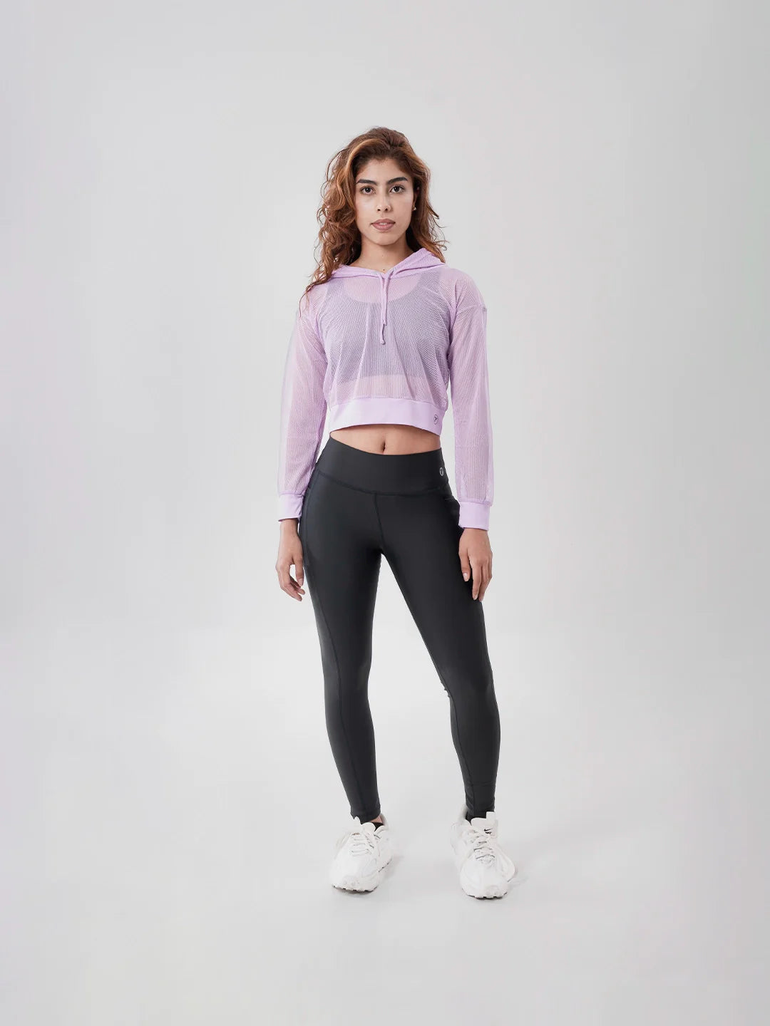 Buzo sport con capota mujer lila oscuro TENFIT Colombia