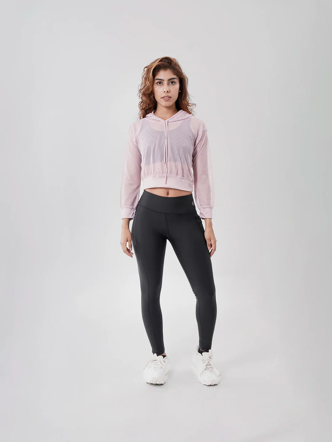 Buzo sport con capota rosa crep é mujer TENFIT Colombia