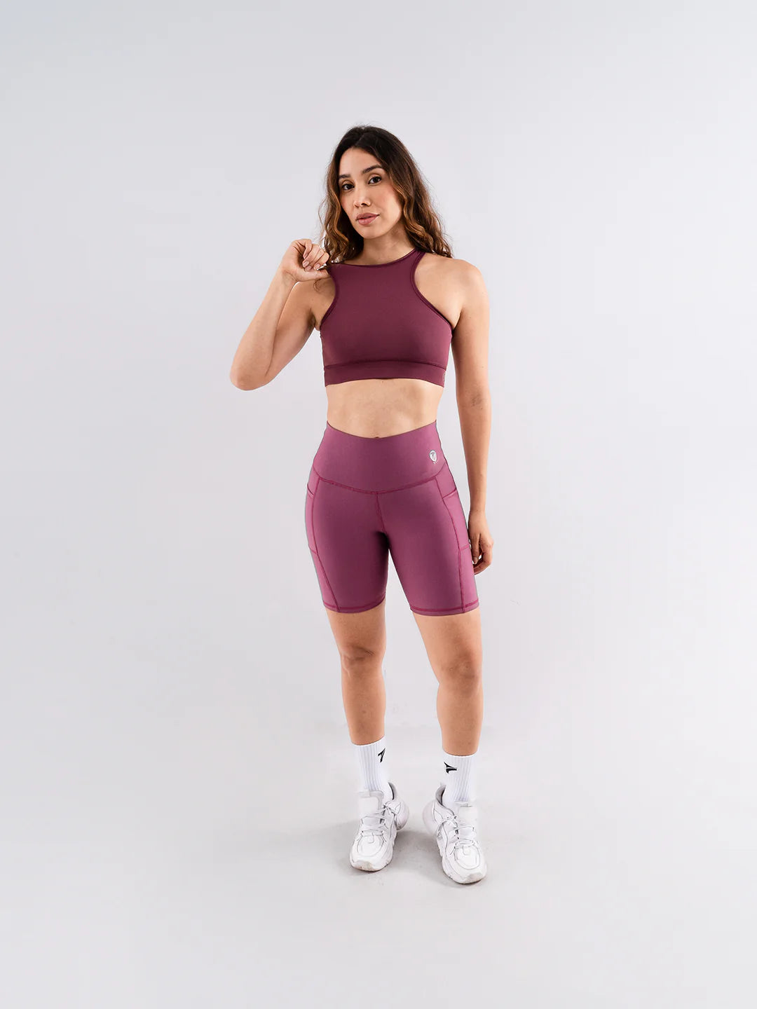 Top esqueleto mora en leche oscuro mujer - TENFIT