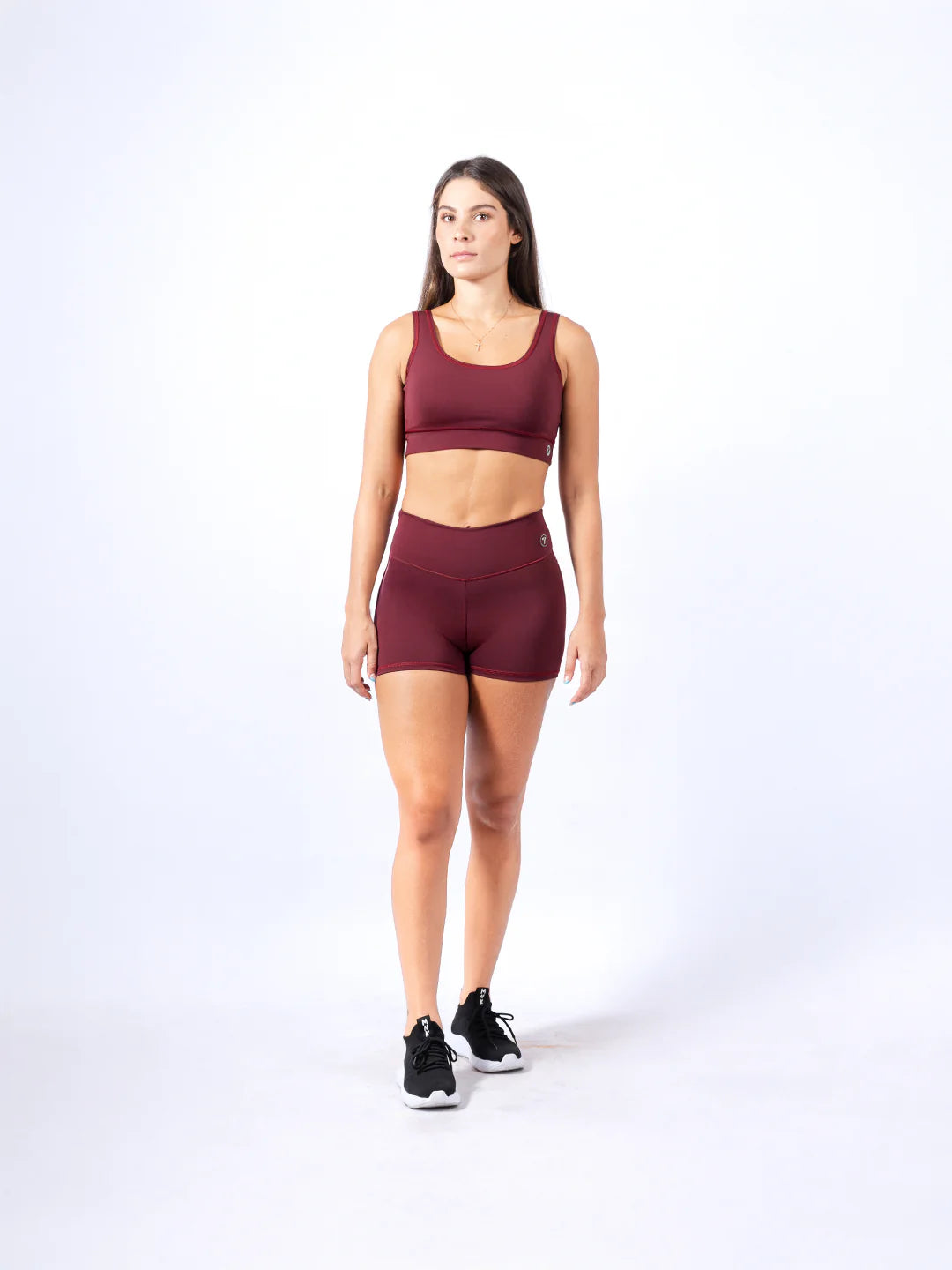 Top deportivo mora en leche mujer TENFIT - vista frontal