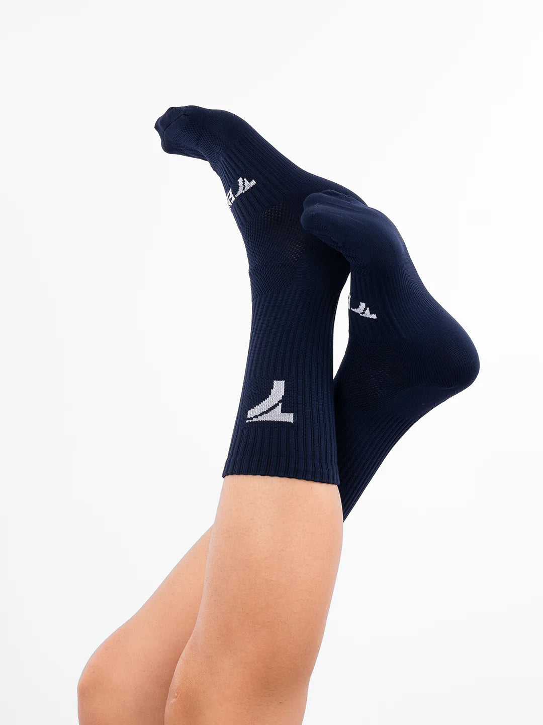 Medias deportivas azul turquí unisex transpirables TENFIT Colombia gym running
