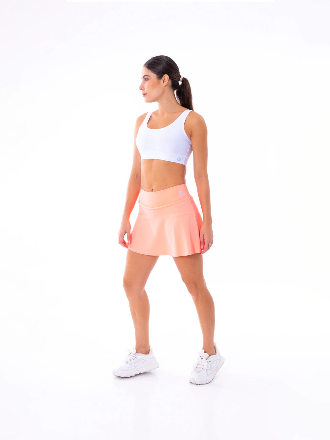 Falda short mandarina biker integrado ropa deportiva Colombia mujer