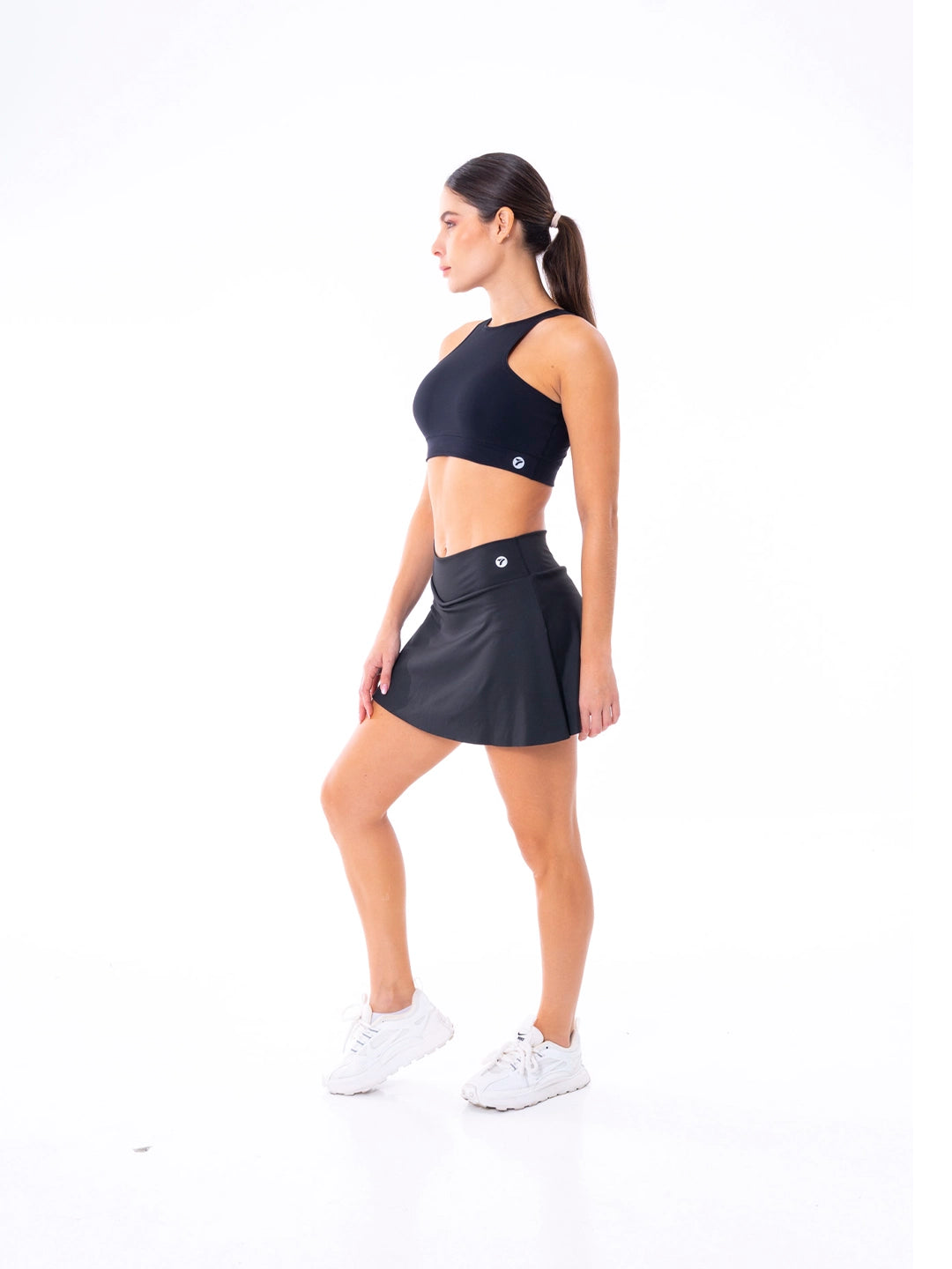 Falda deportiva negra con biker ropa deportiva Colombia mujer