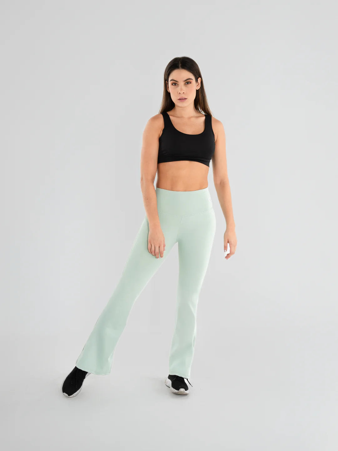 Legging Venus bota ancha verde oliva claro tiro alto mujer TENFIT
