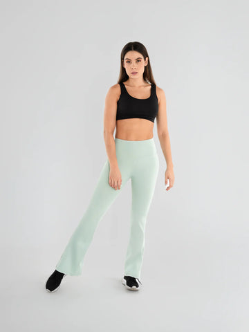 Legging Venus bota ancha verde oliva claro tiro alto mujer TENFIT