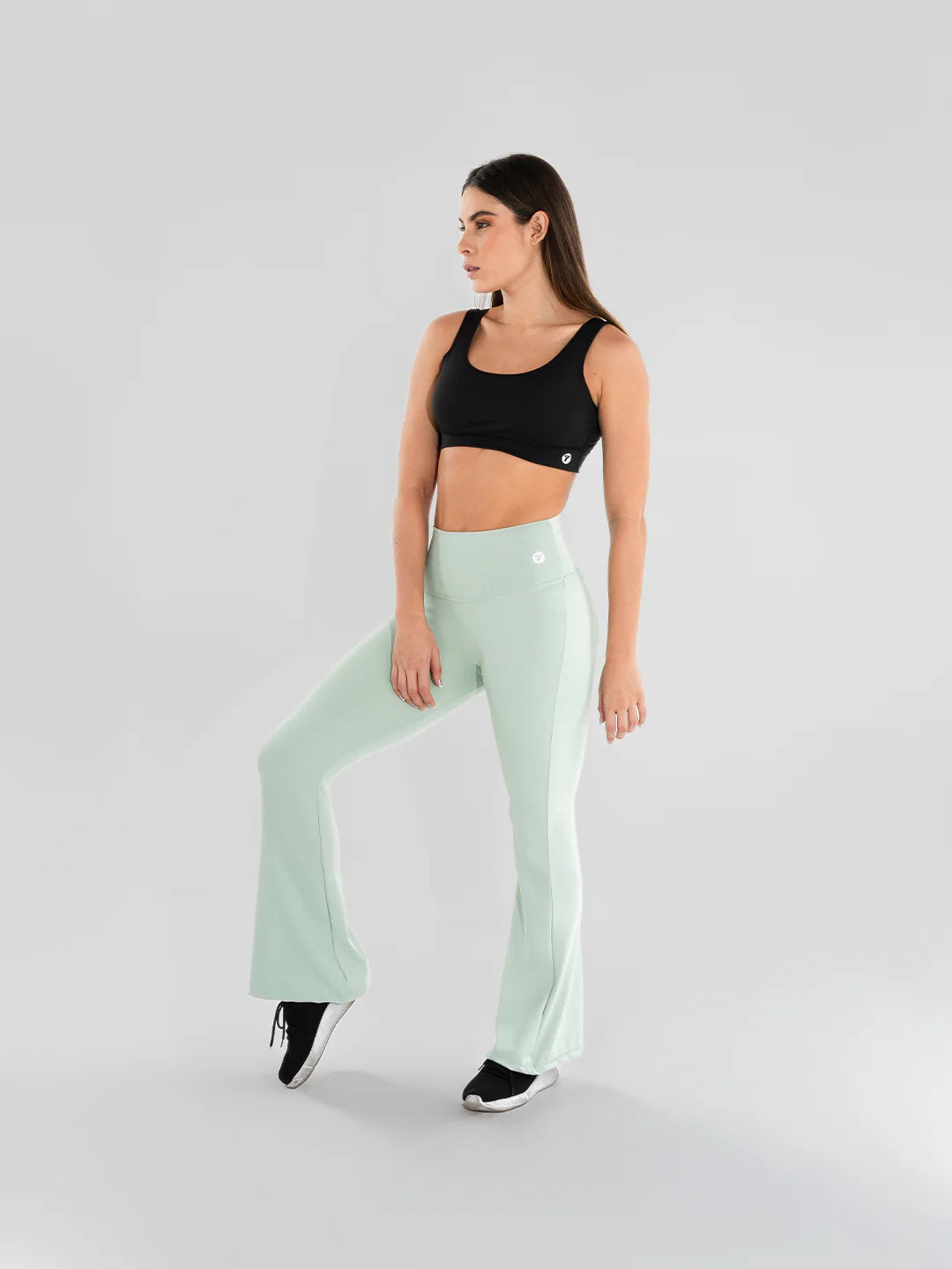 Legging Venus bota ancha verde oliva claro tiro alto mujer TENFIT