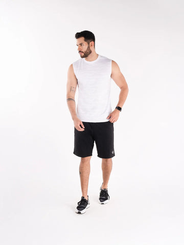 Camisilla deportiva hombre blanca Flex Fury TENFIT frente