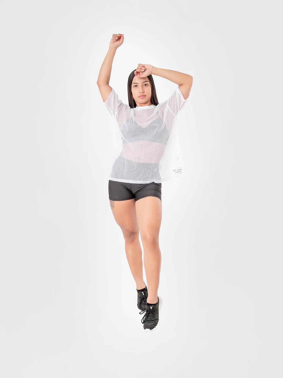 Camiseta Deportiva de Mujer Airflow - Blanco