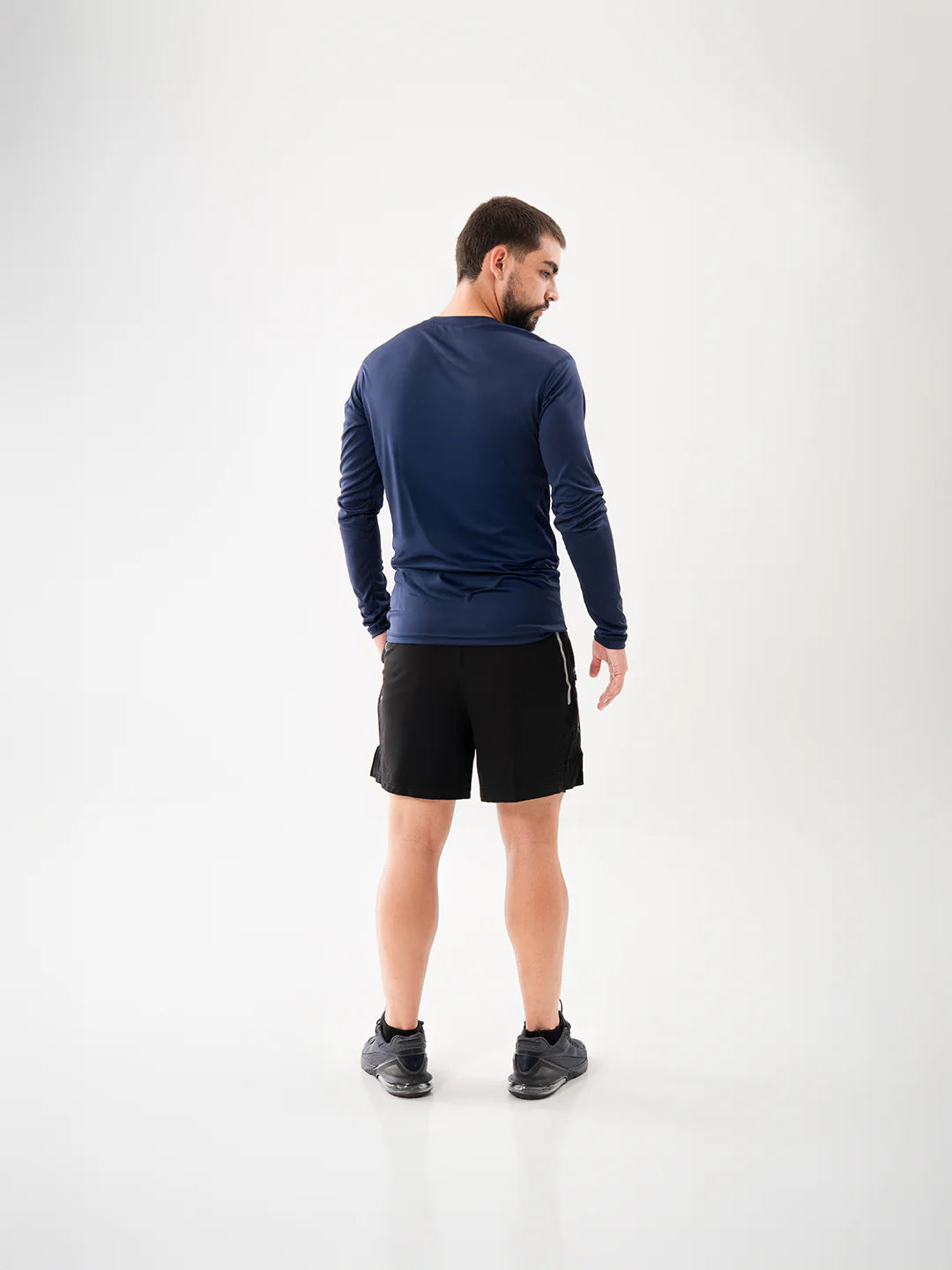 Pantaloneta con Licra Interna para Running de Hombre Track – Negro