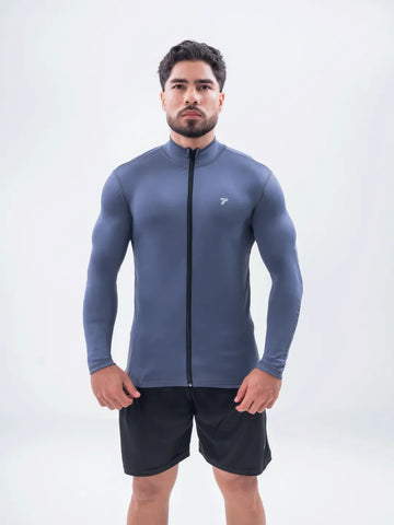 Buzo Manga Larga para running de Hombre Rolling Pro - Gris Oscuro