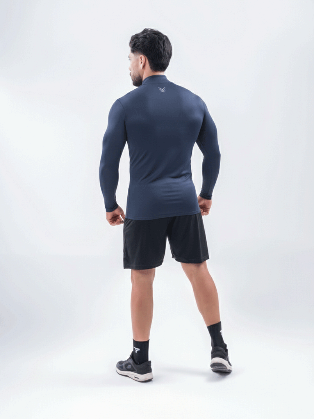 Buzo Manga Larga para running de Hombre Rolling Pro - Azul Turquí