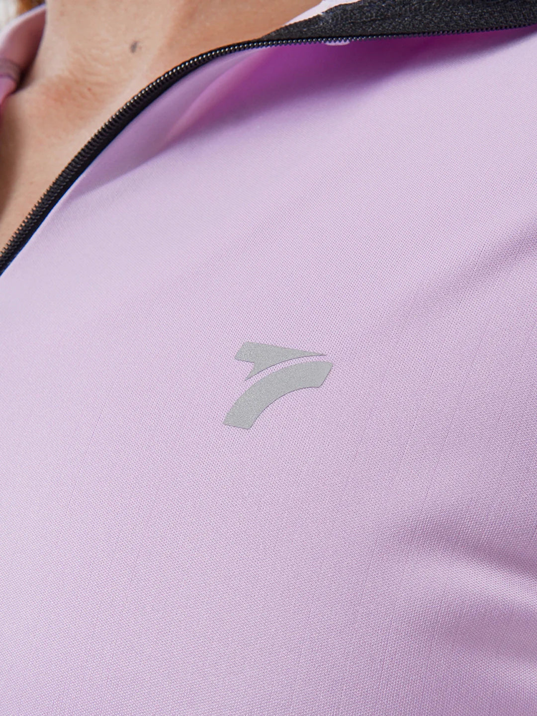 Buzo manga larga running mujer lila TENFIT - detalle fit