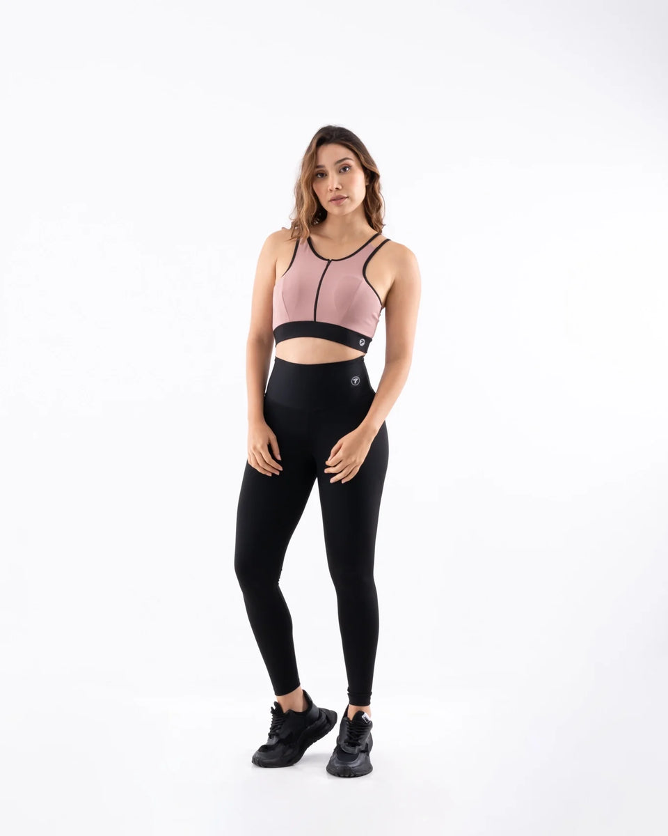 Top Deportivo de Mujer con Cierre Powerzip – Rosa Vintage