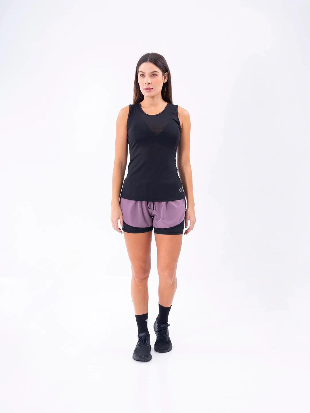 Esqueleto deportivo negro detalle tela TENFIT Athletika mujer