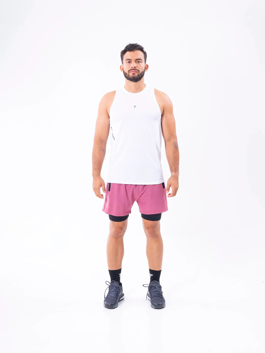 Camisilla deportiva blanca hombre running - TENFIT