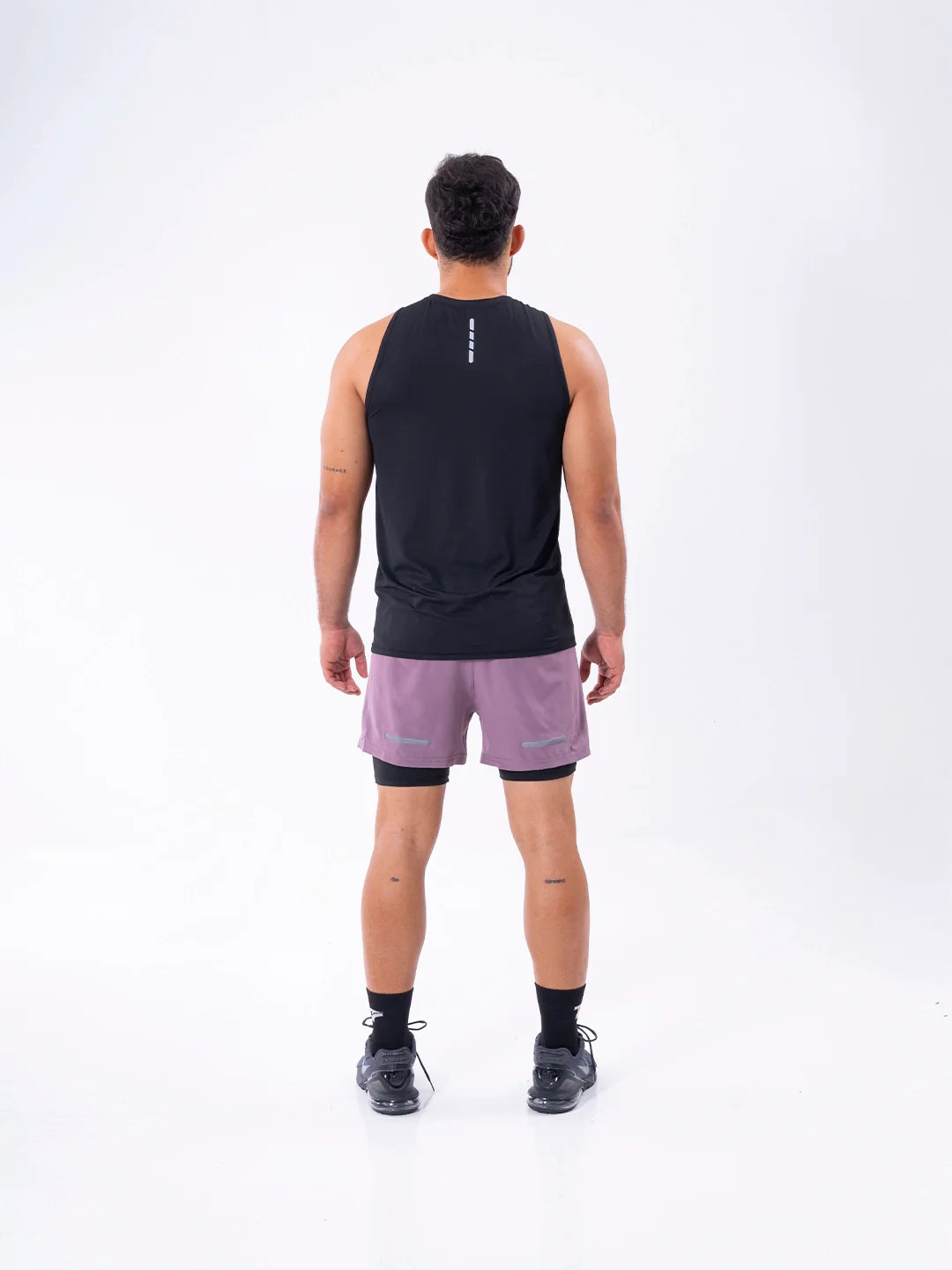 Camisilla negra transpirable secado rápido hombre - TENFIT