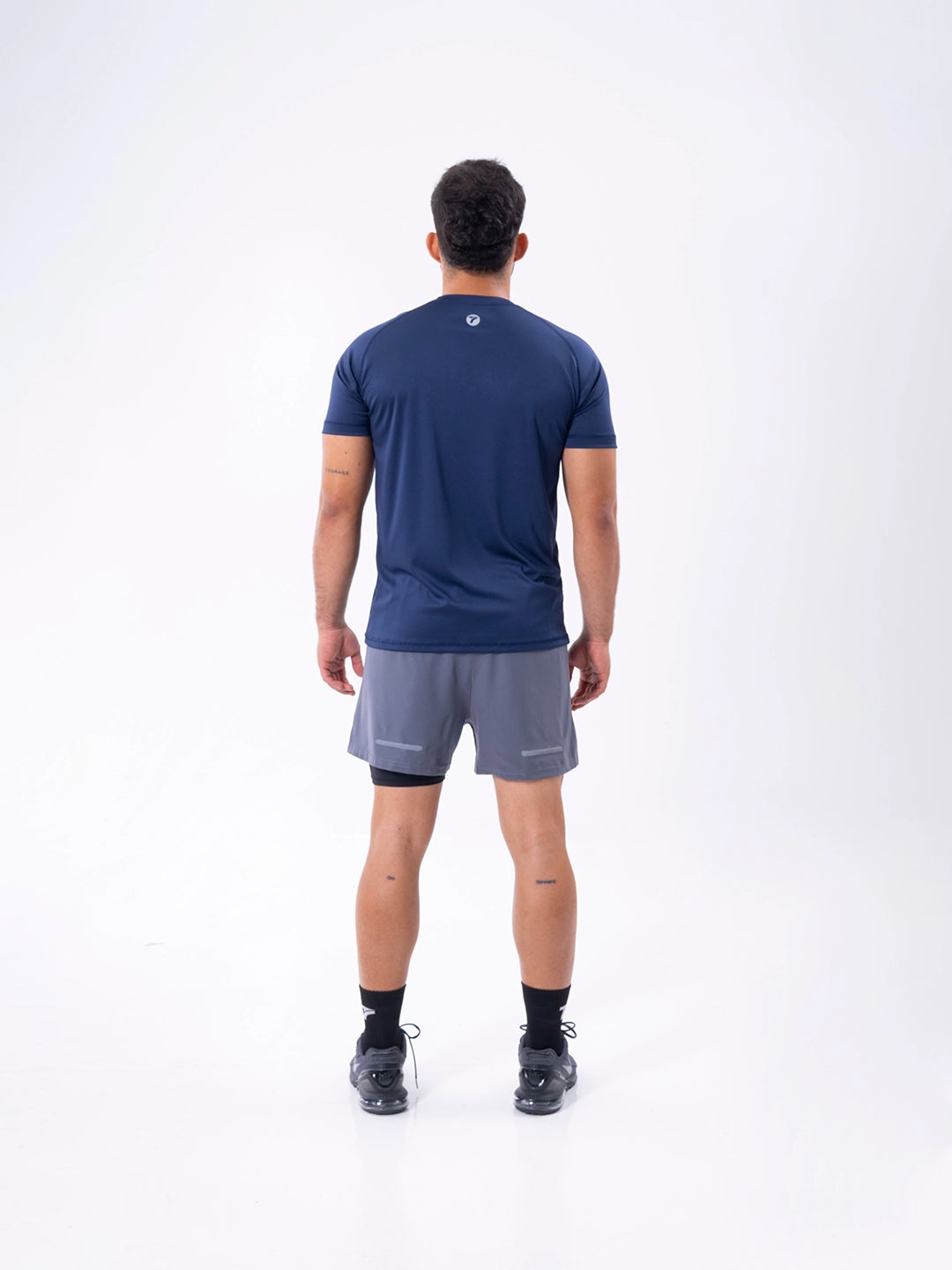 Camiseta azul turquí regular fit hombre para running y aire libre TENFIT