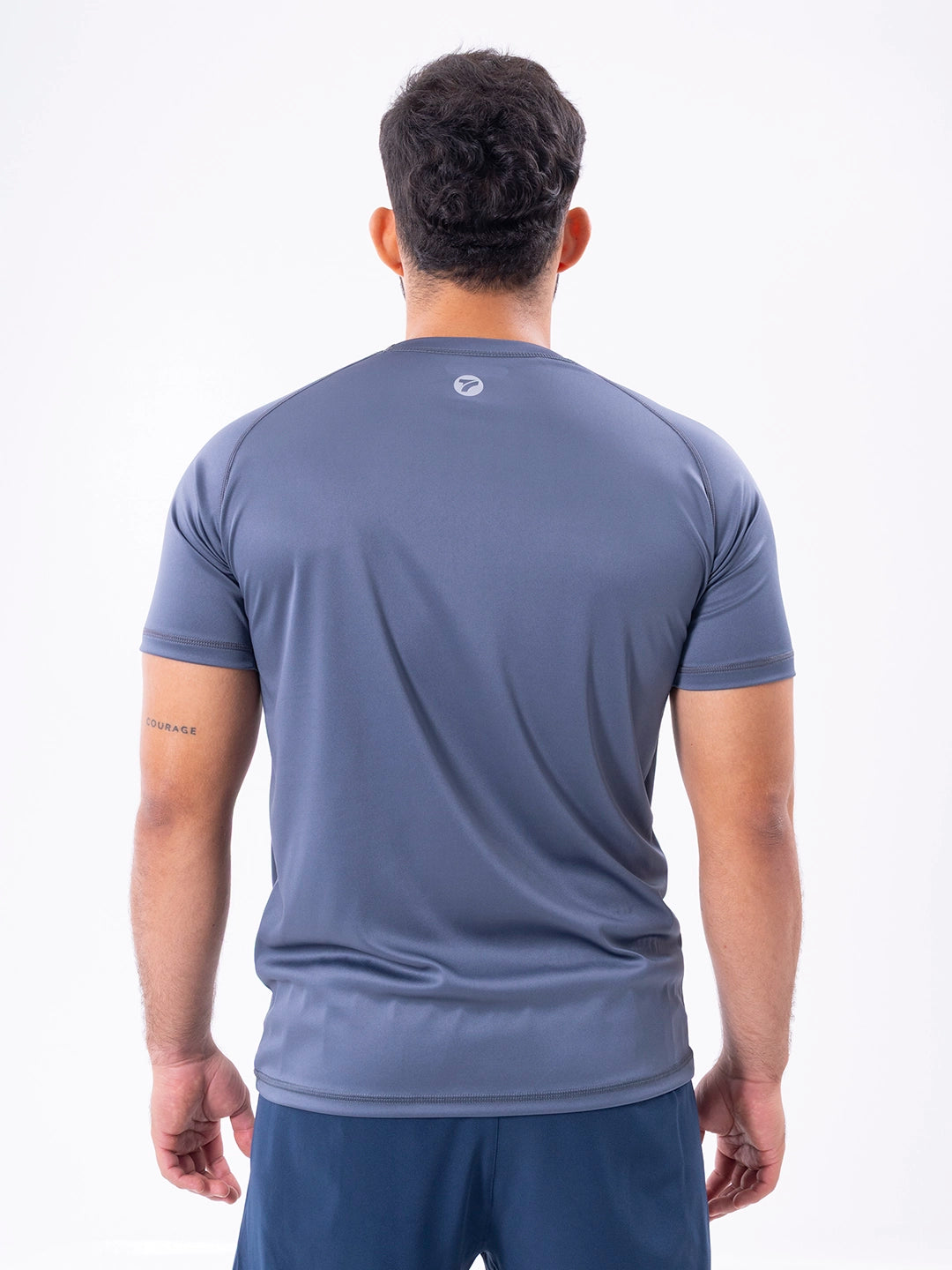 Camiseta deportiva hombre gris oscuro hecha en Colombia - TENFIT activewear