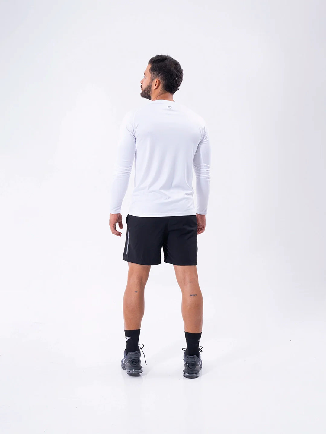 Buzo blanco regular fit hombre gym entrenamiento TENFIT Colombia