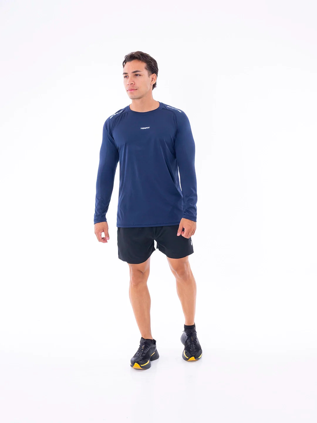 Buzo Regular Fit Azul Turquí Hombre TENFIT - frente