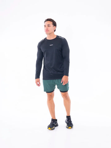 Buzo Regular Fit Negro Hombre TENFIT - frente