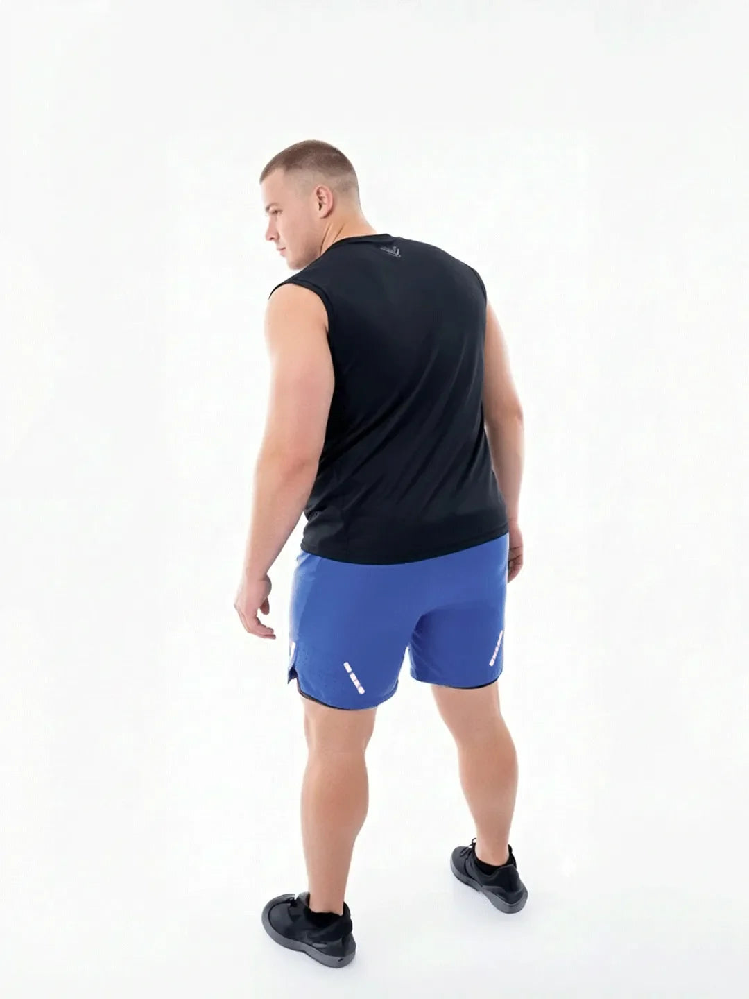 Pantaloneta Track Hortensia Plus Size TENFIT - vista espalda