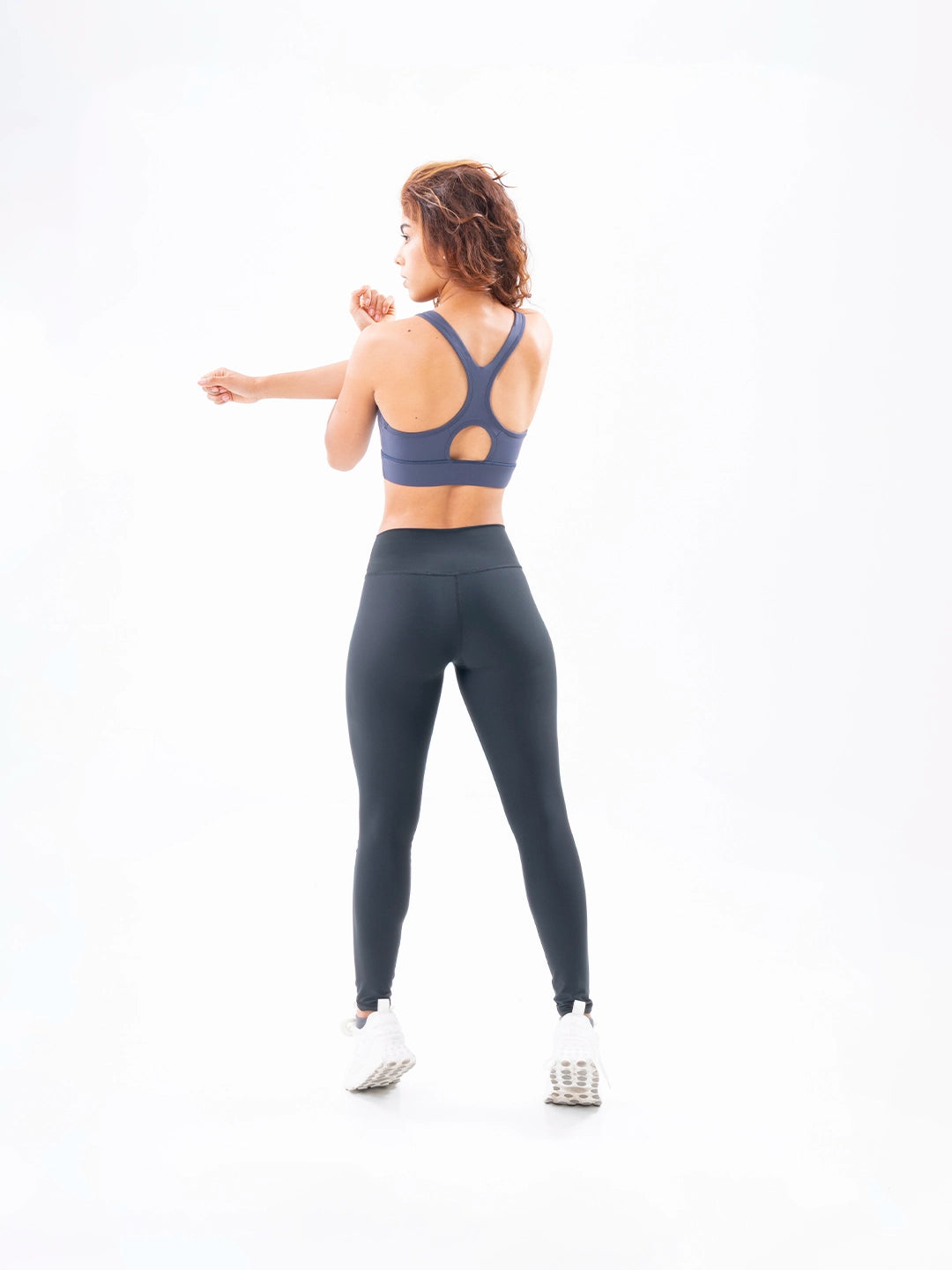 Top Soul Gris Oscuro espalda - ropa deportiva mujer Colombia TENFIT