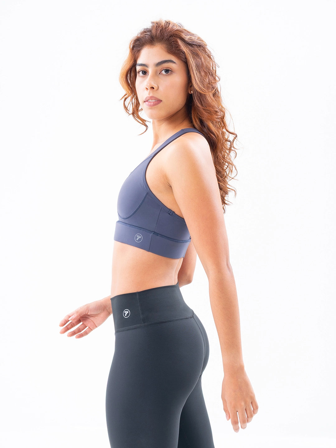 Top deportivo gris oscuro mujer - secado rápido activewear TENFIT