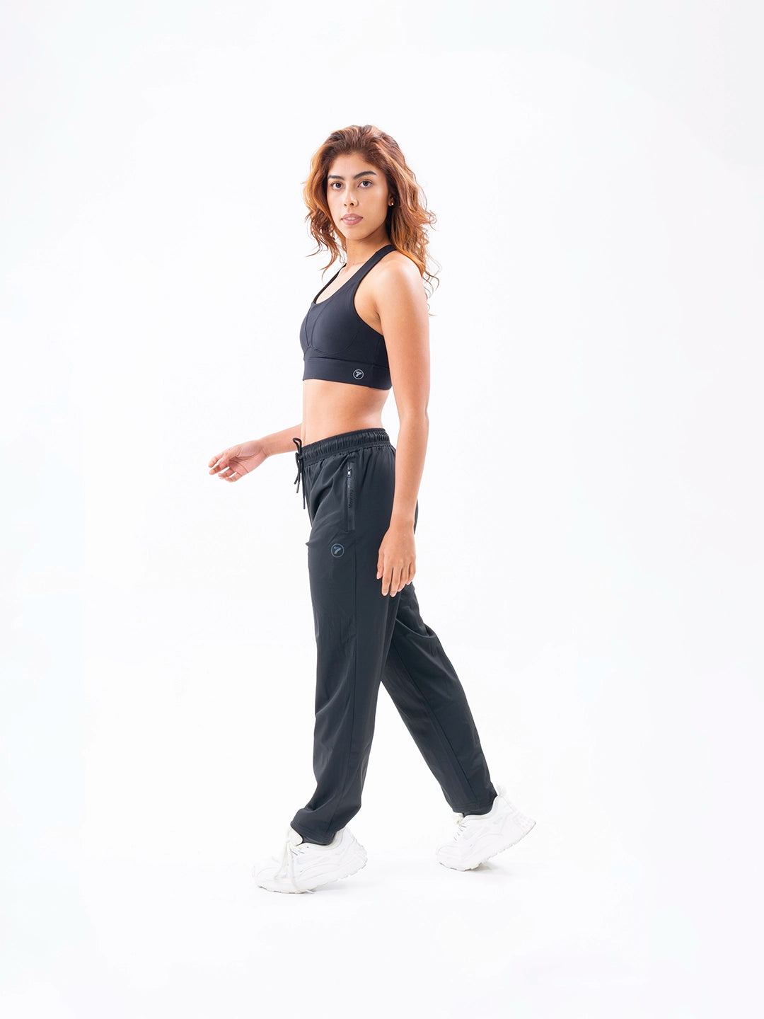 Top deportivo negro mujer entrenamiento - secado rápido TENFIT
