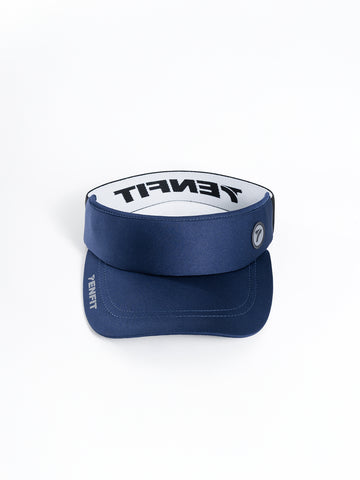 Visera deportiva azul turquí AYRA frente running TENFIT