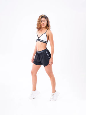 Short Deportivo Power Run Mujer - Negro