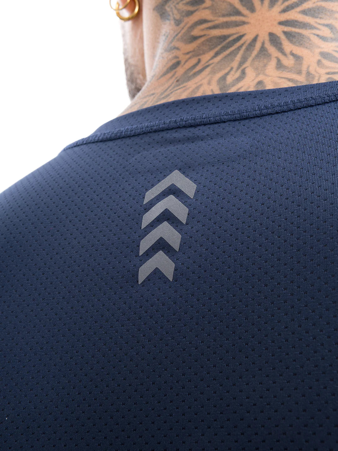 Tejido transpirable camiseta azul turquí deportiva hombre TENFIT