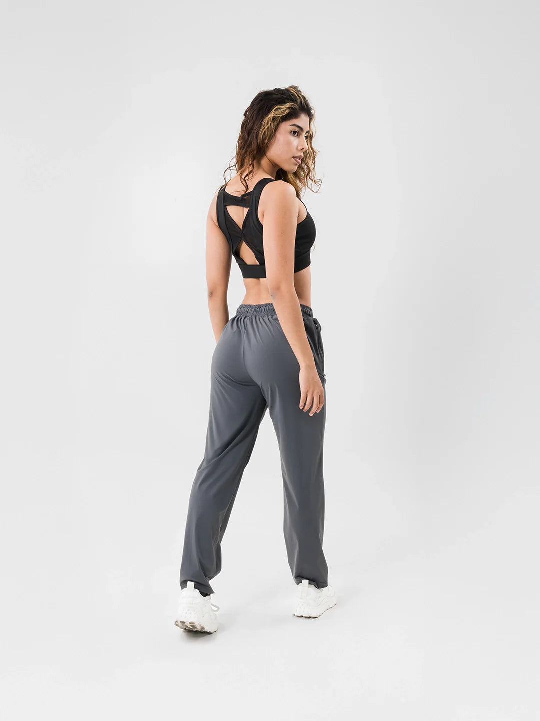 Sudadera Core gris oscuro mujer entrenamiento - TENFIT